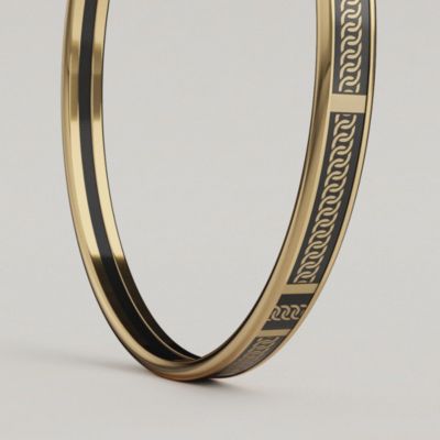 “格子花呢与链条”珐琅手镯，当前为第2张（共3张）